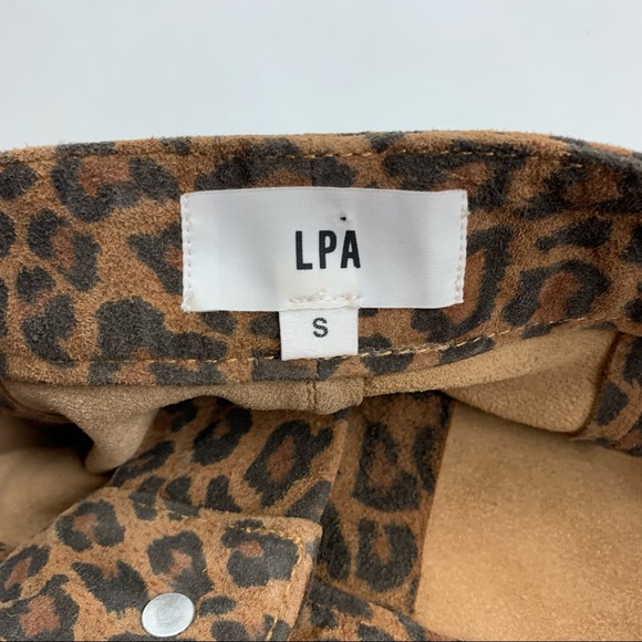 LPA Leopard Leather Pants Small - Picture 5 of 10